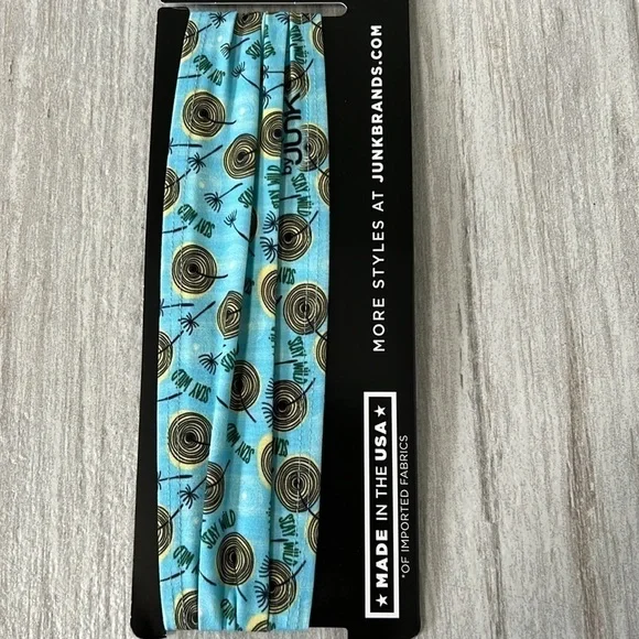 Junk Headband Big Bang Lite Headband Stay Wild floral blue yellow black washable - Picture 3 of 5